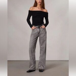 Rag & Bone Logan Featherweight wide leg jeans